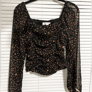 All in Favor long sleeve blouse / Size S